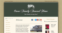 Desktop Screenshot of owenfamilyfuneralhome.com